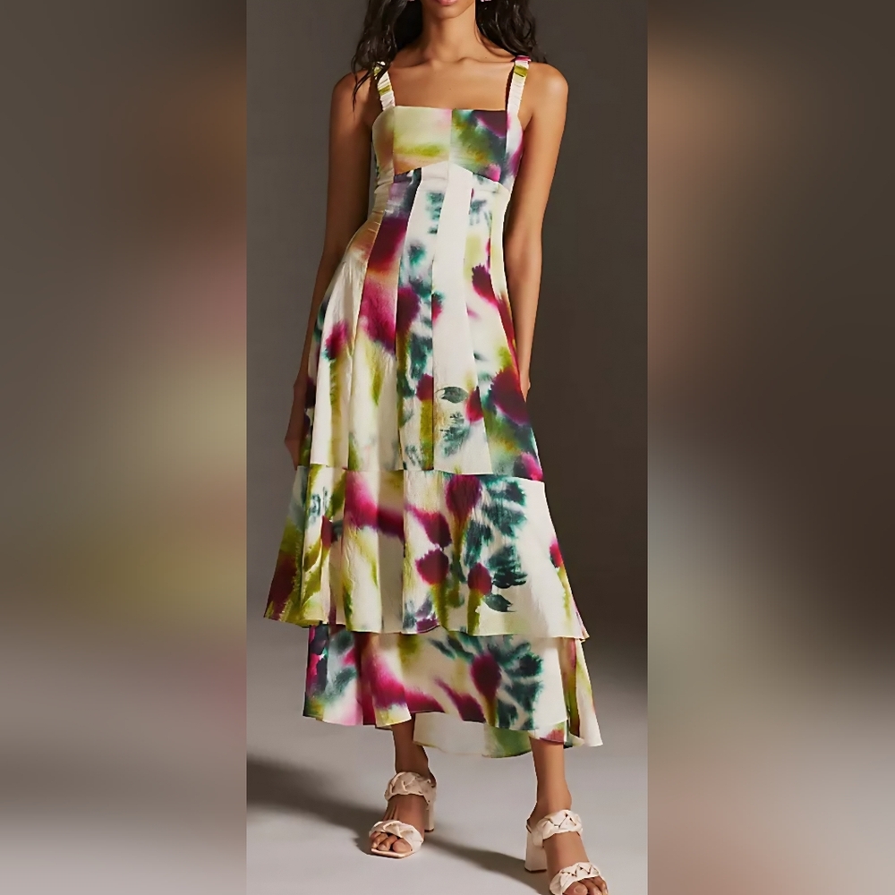 Anthropologie Multicolor Maxi Dress